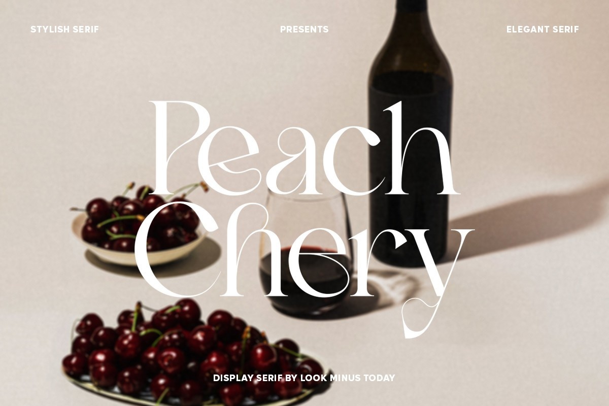 Font Peach Chery