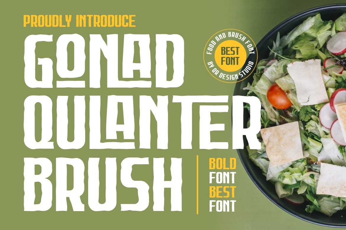 Font Gonad Qulanter Brush
