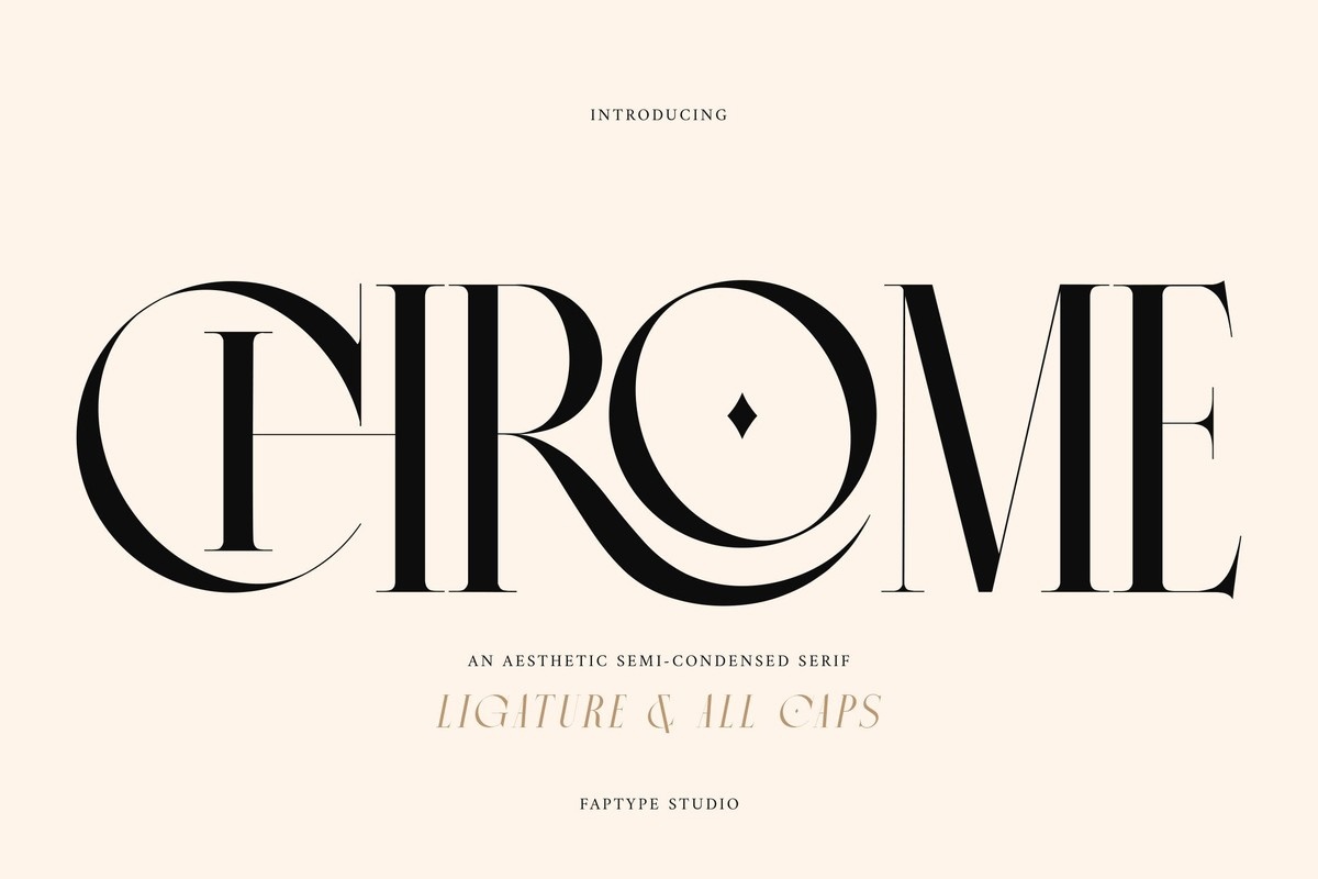 Font Chrome Slab