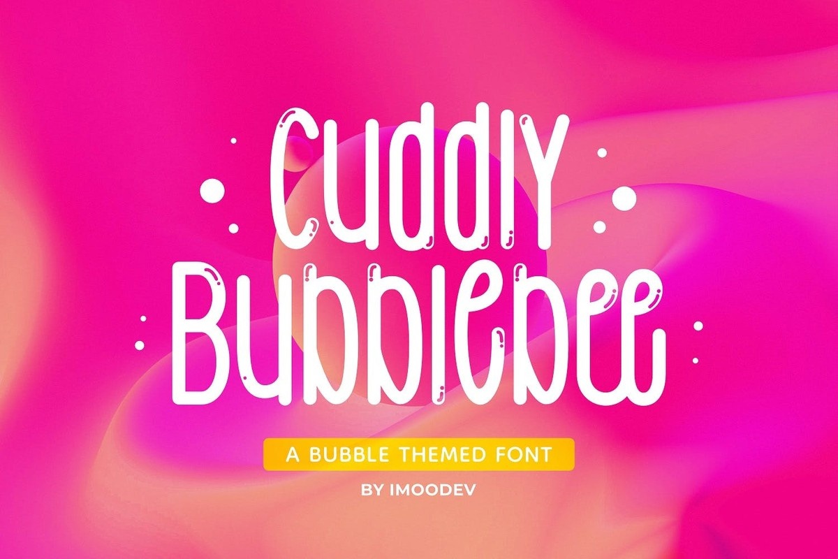 Font Cuddly Bubblebee