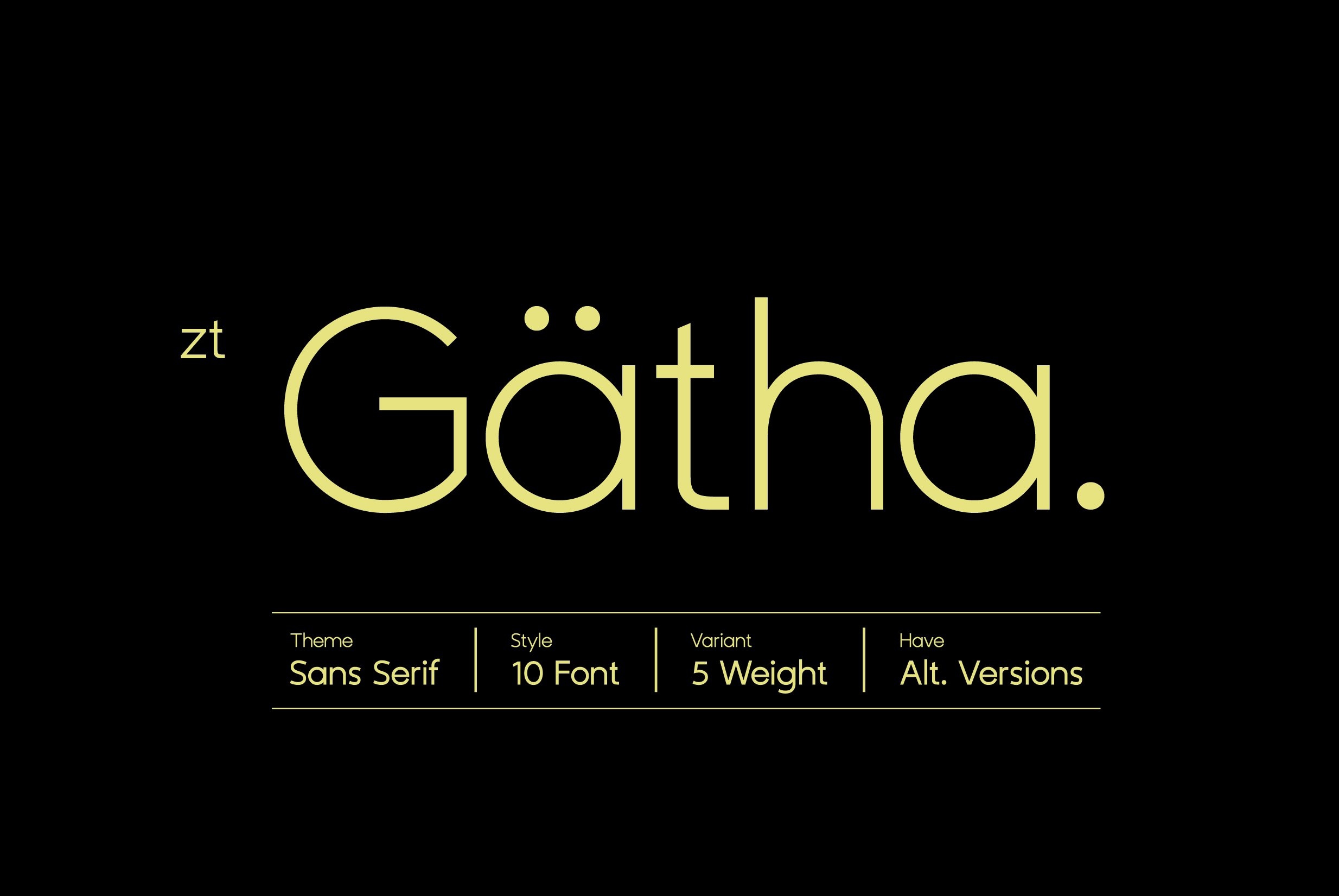 Font ZT Gatha