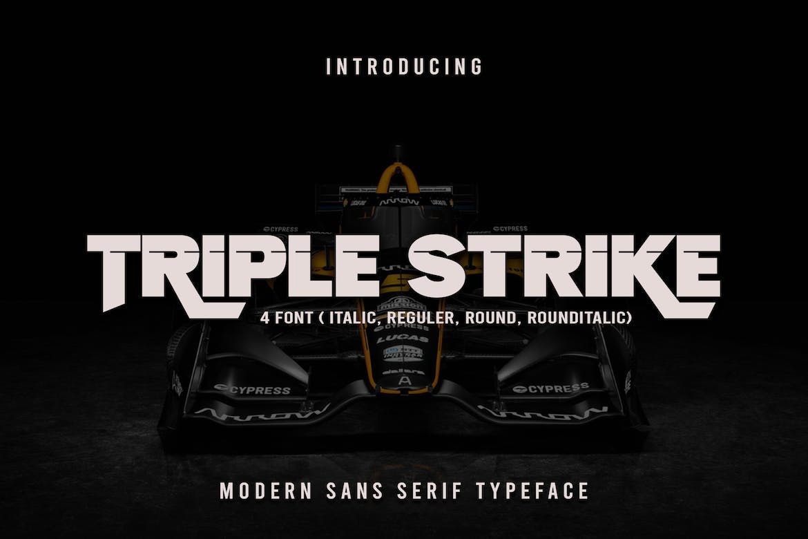 Font Triplestrike