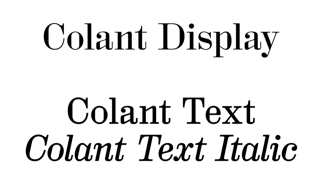 Font HAL Colant 1.0