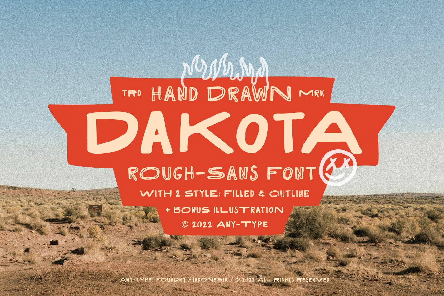 Font Dakota Rough Sans