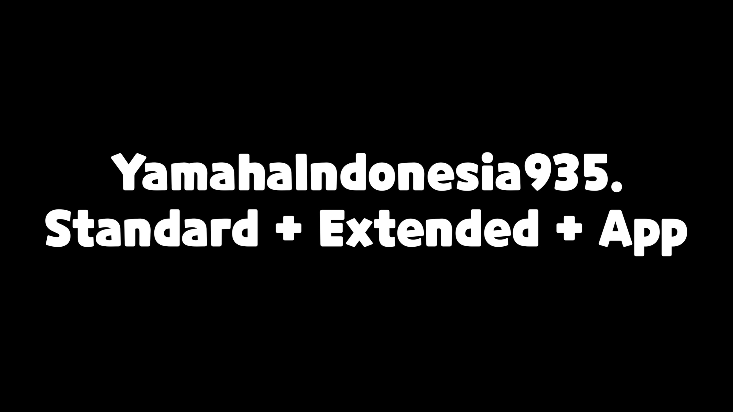 Font YAMAHAINDONESIA 935
