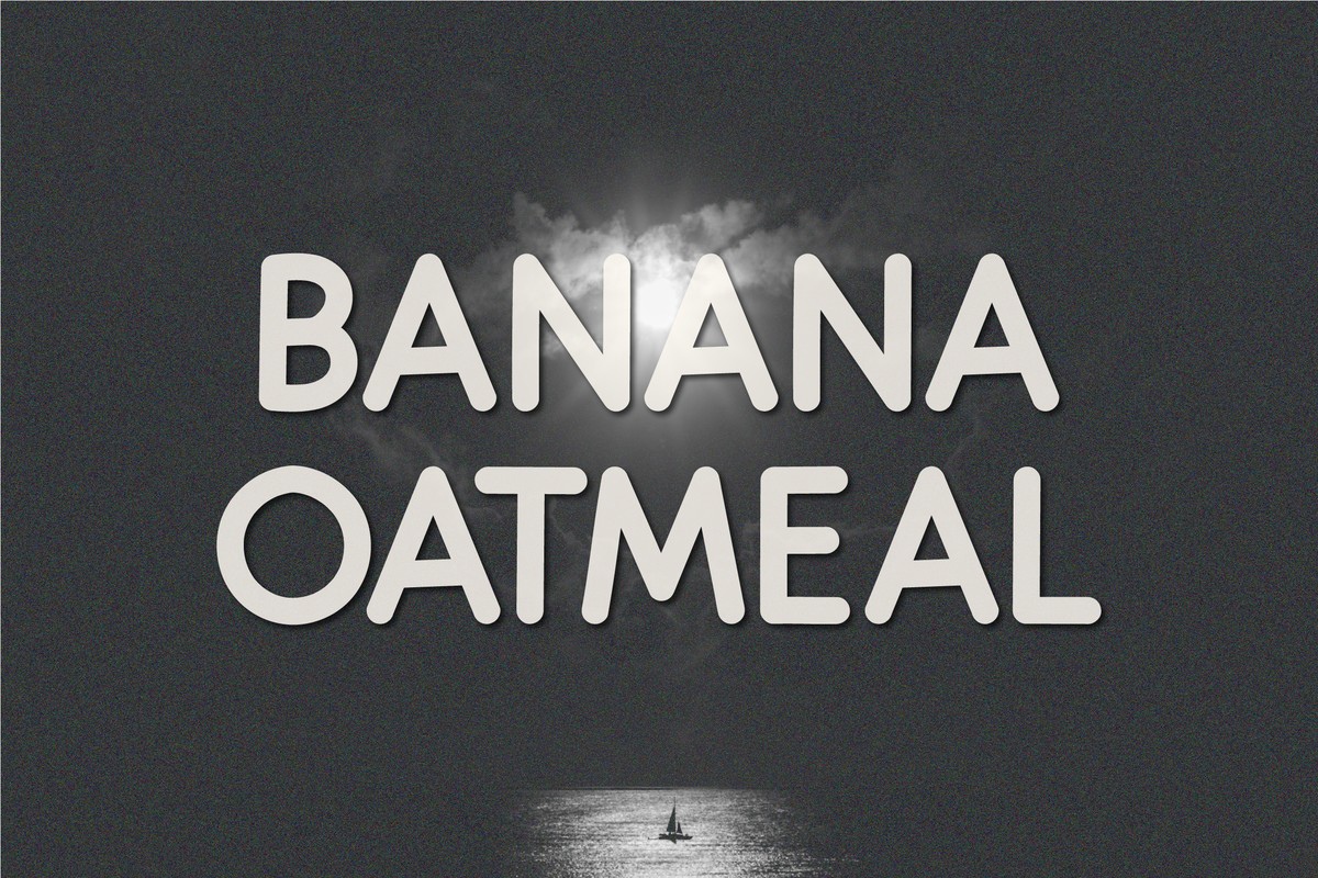Font Banana Oatmeal