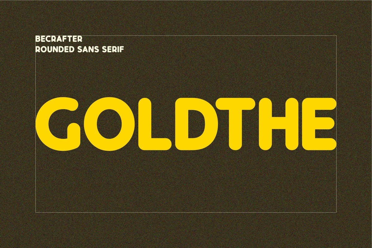 Font Goldthe Rounded