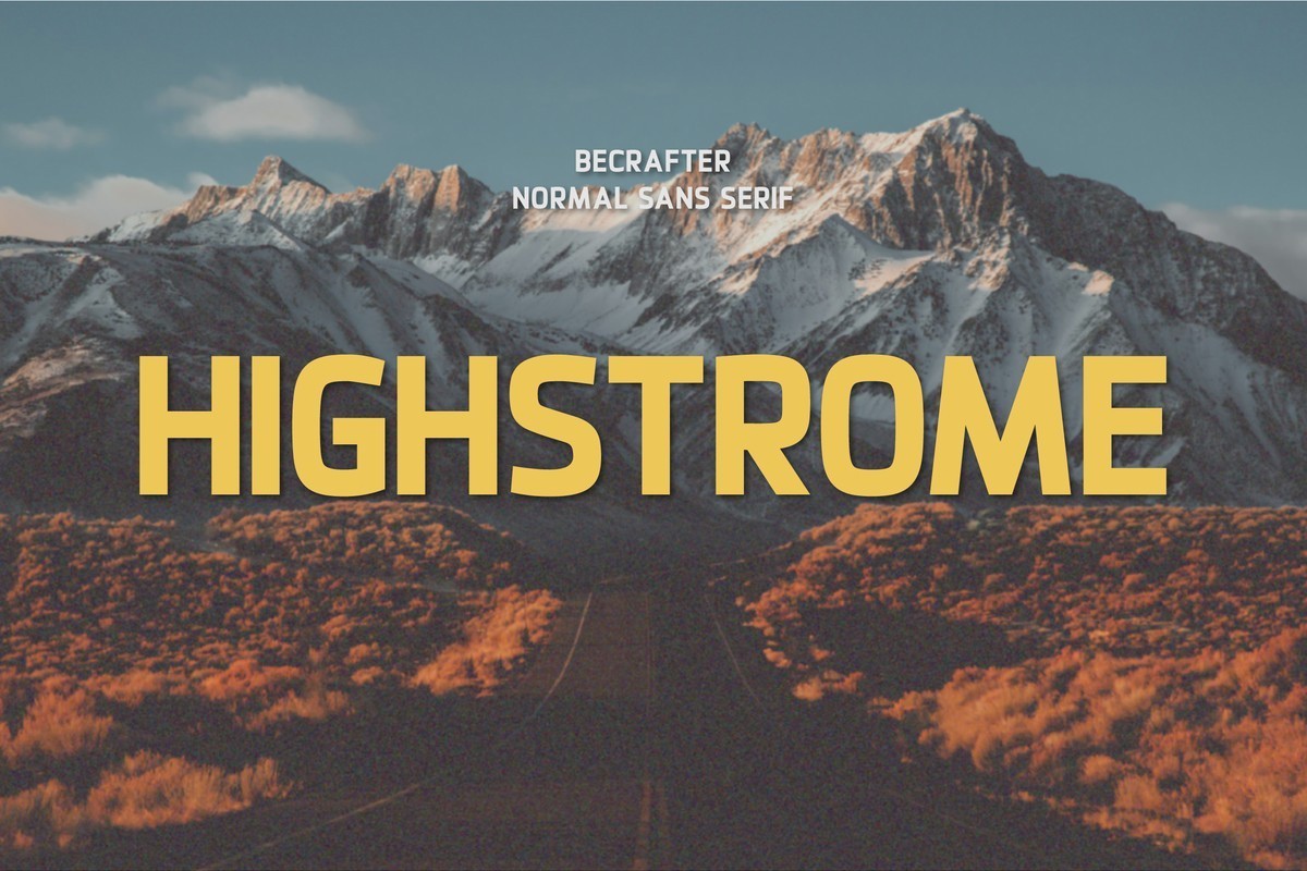 Font Highstrome