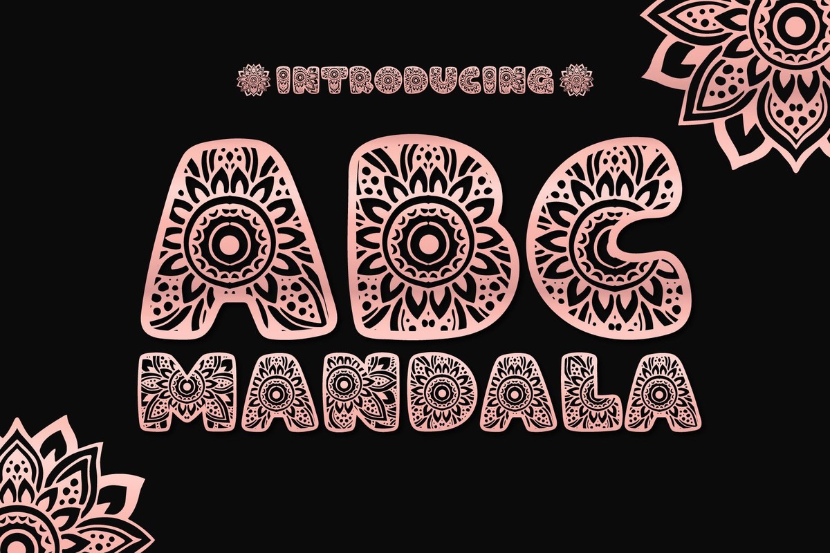 Font ABC Mandala