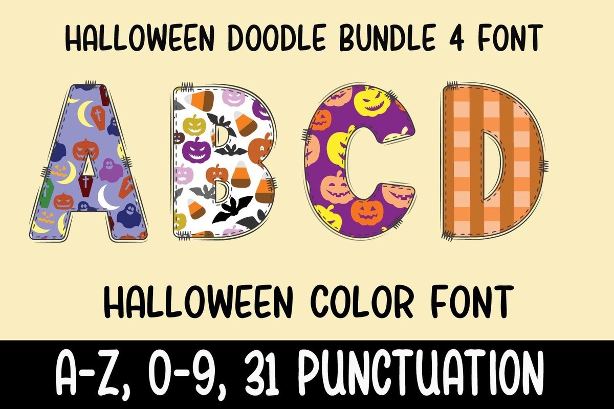 Font Halloween Doodle