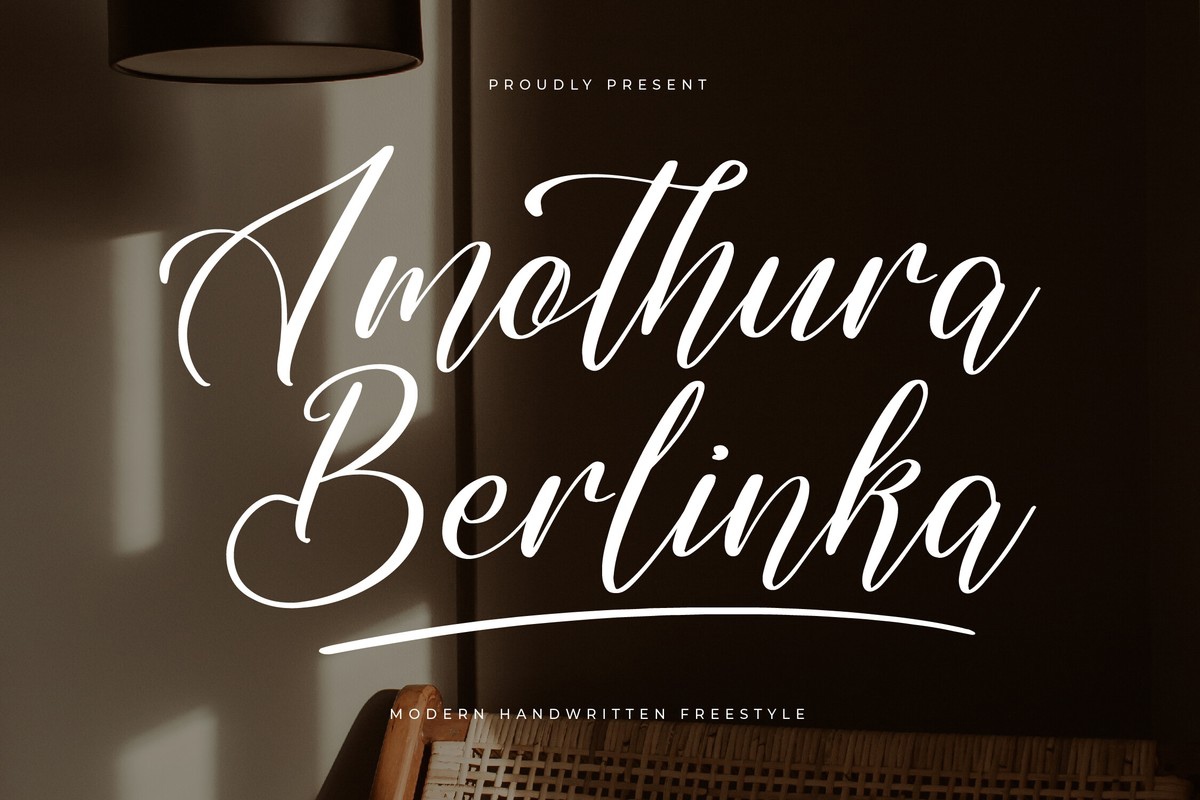 Font Amothura Berlinka
