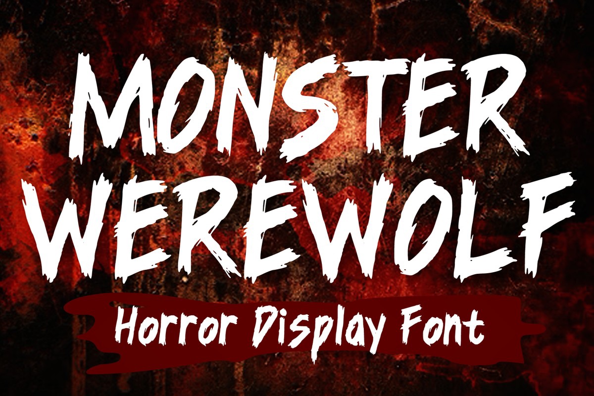 Font Monster Werewolf 