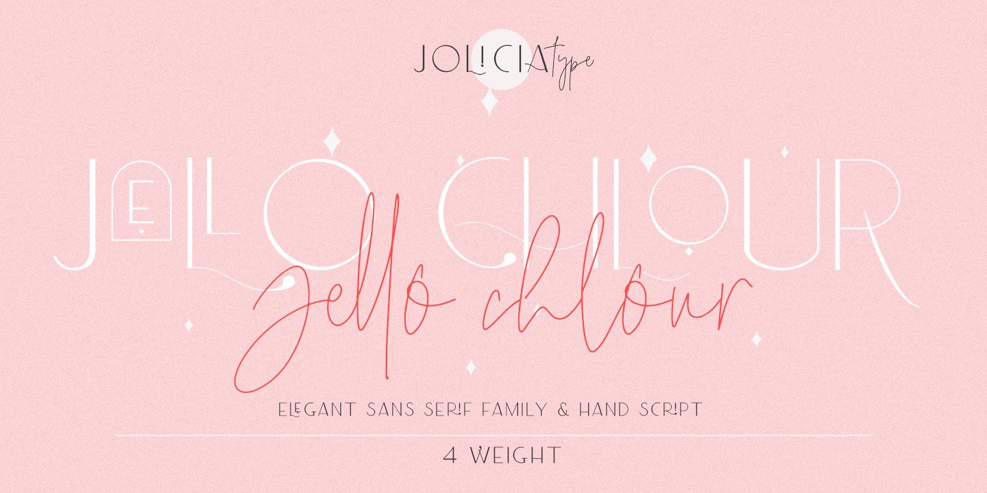 Font Jello Chlour
