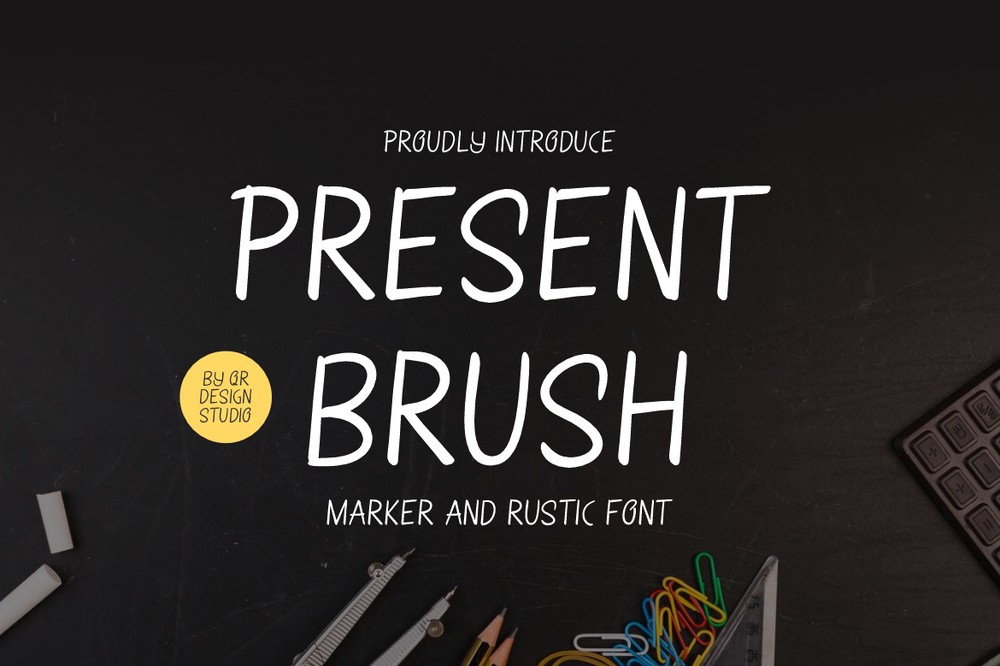 Font Present Brush