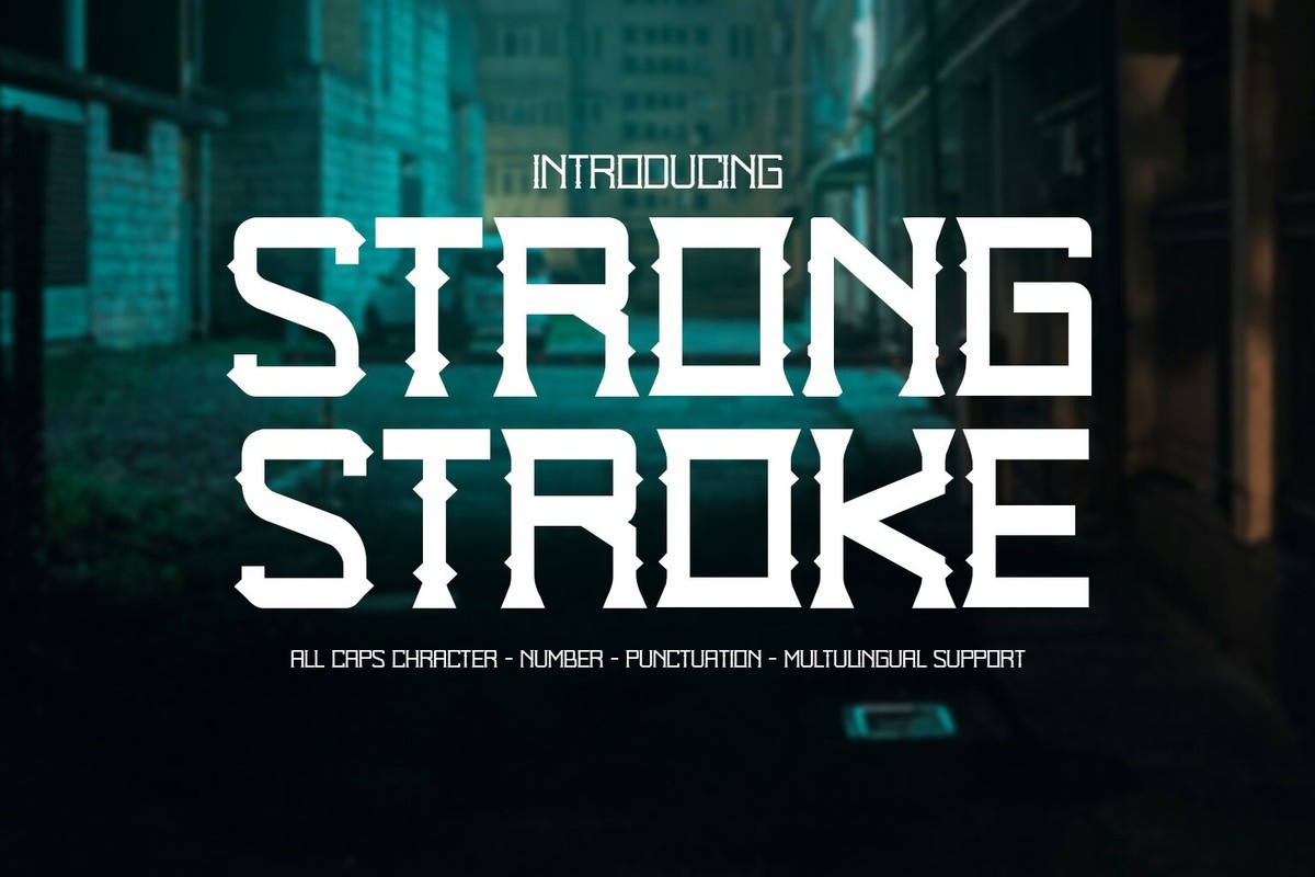 Font Strong Stroke