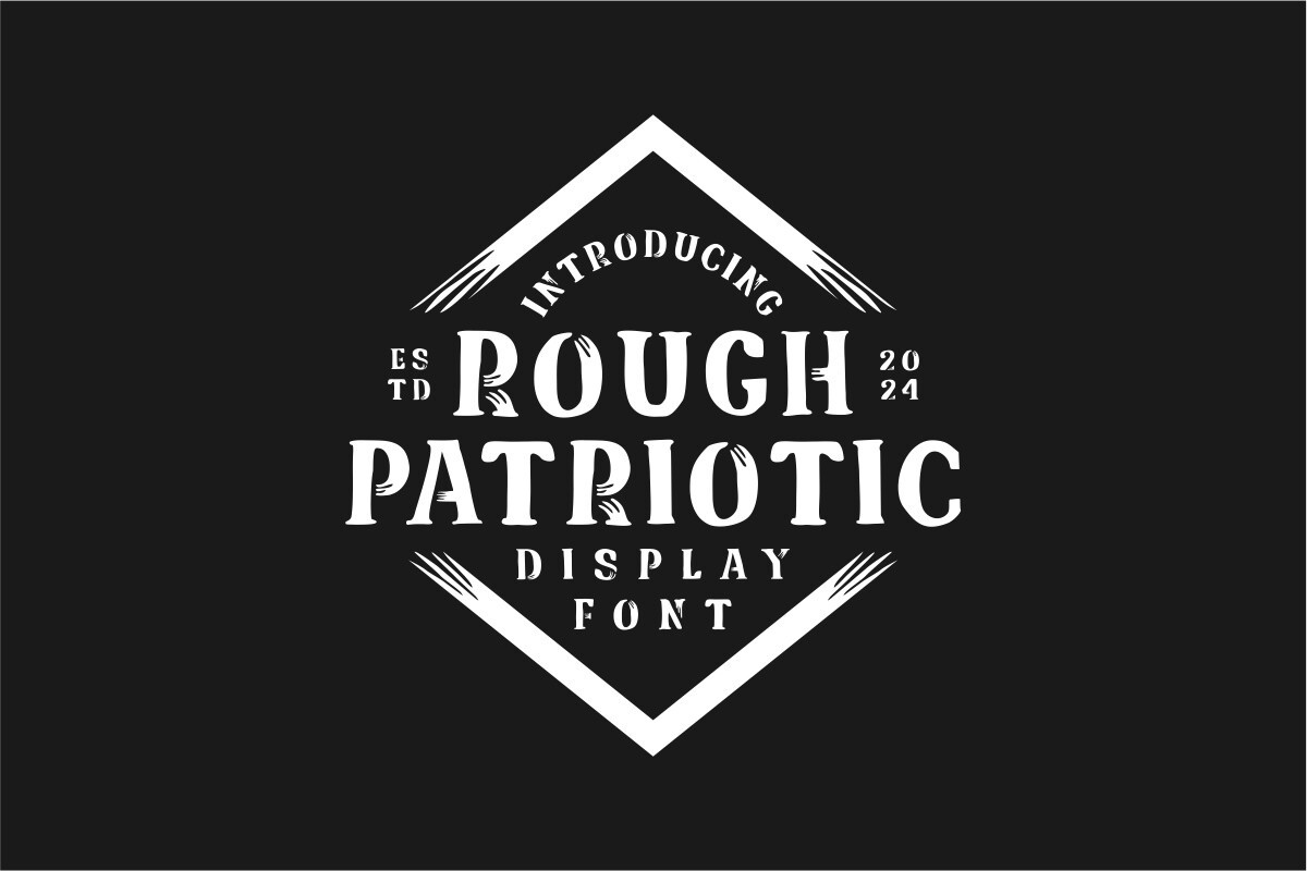 Font Rough Patriotic