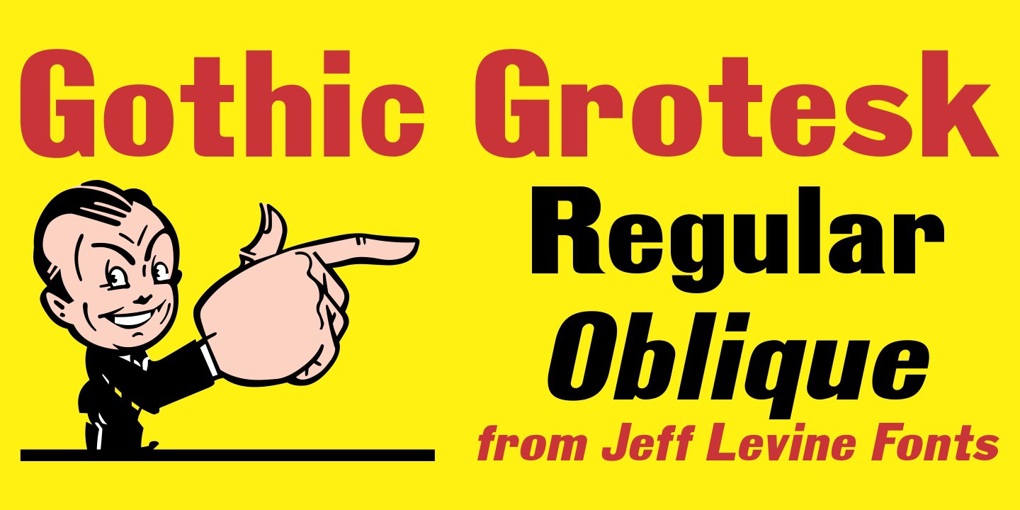 Font Gothic Grotesk