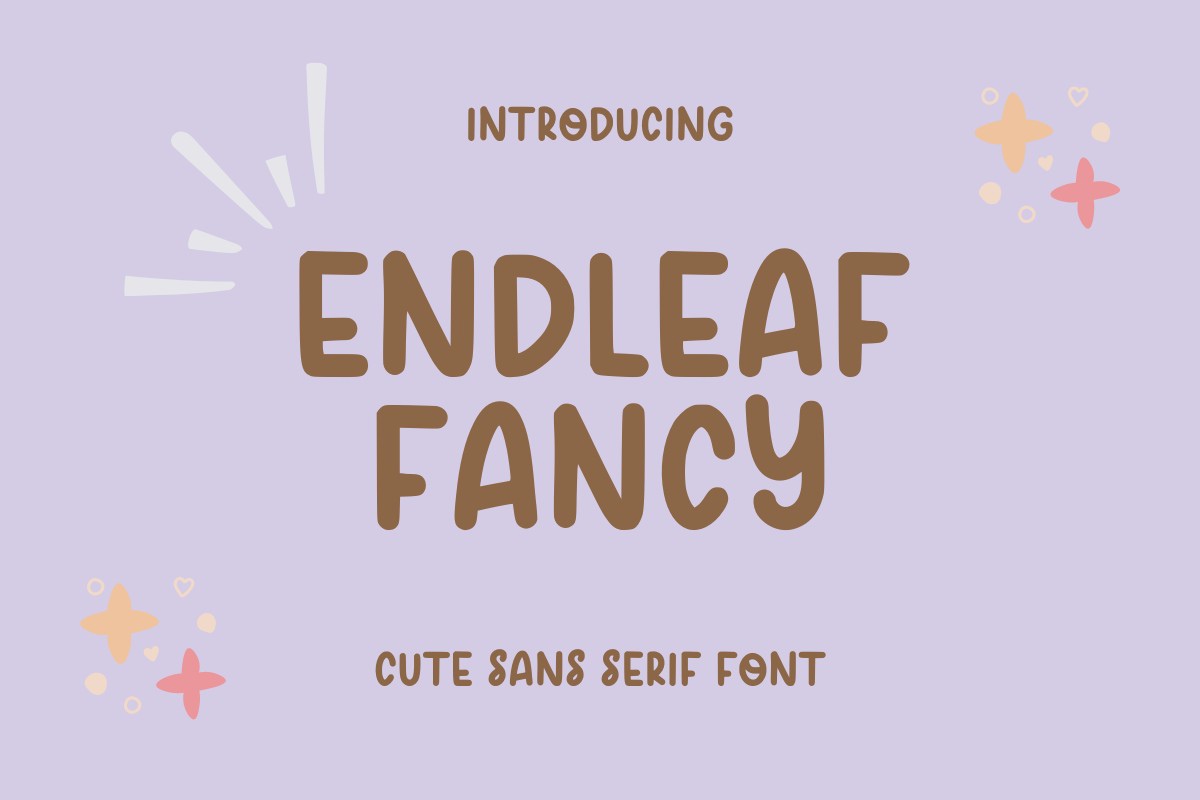 Font Endleaf Fancy