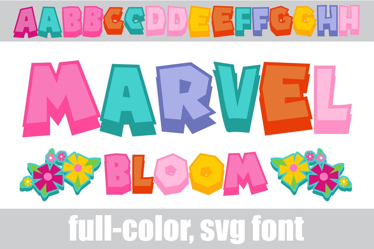 Font Marvel Bloom CF