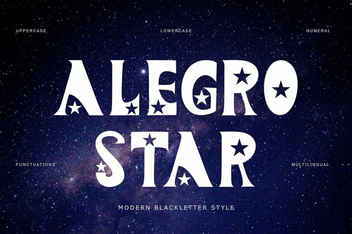 Font Alegro Star