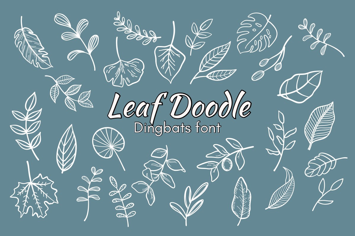Font Leaf Doodle
