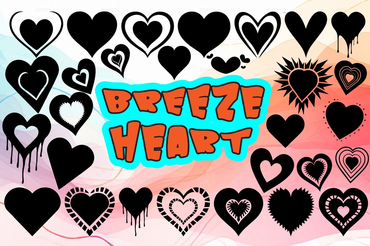 Font Breeze Heart