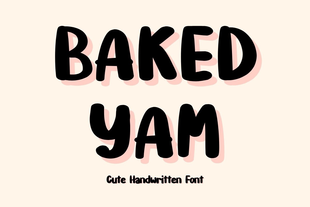 Font Baked Yam
