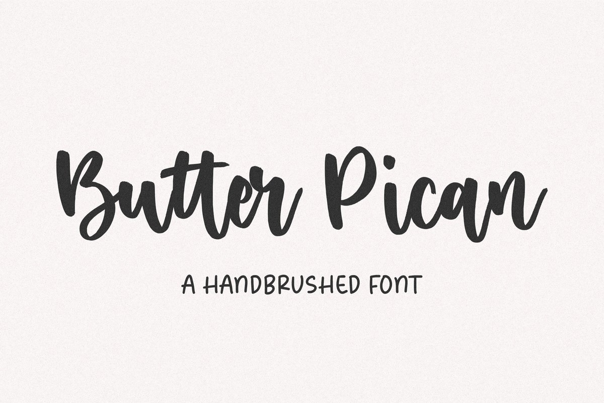 Font Butter Pican
