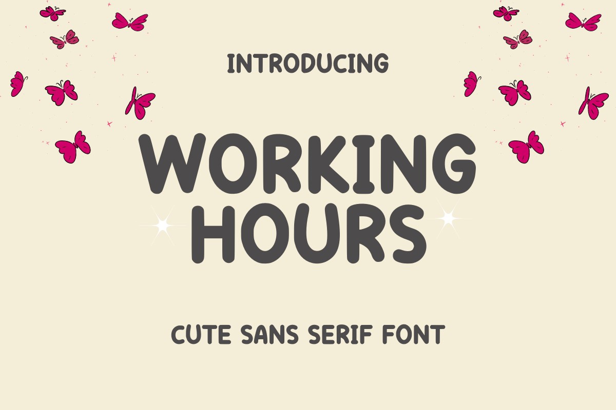 Font WorkingHours