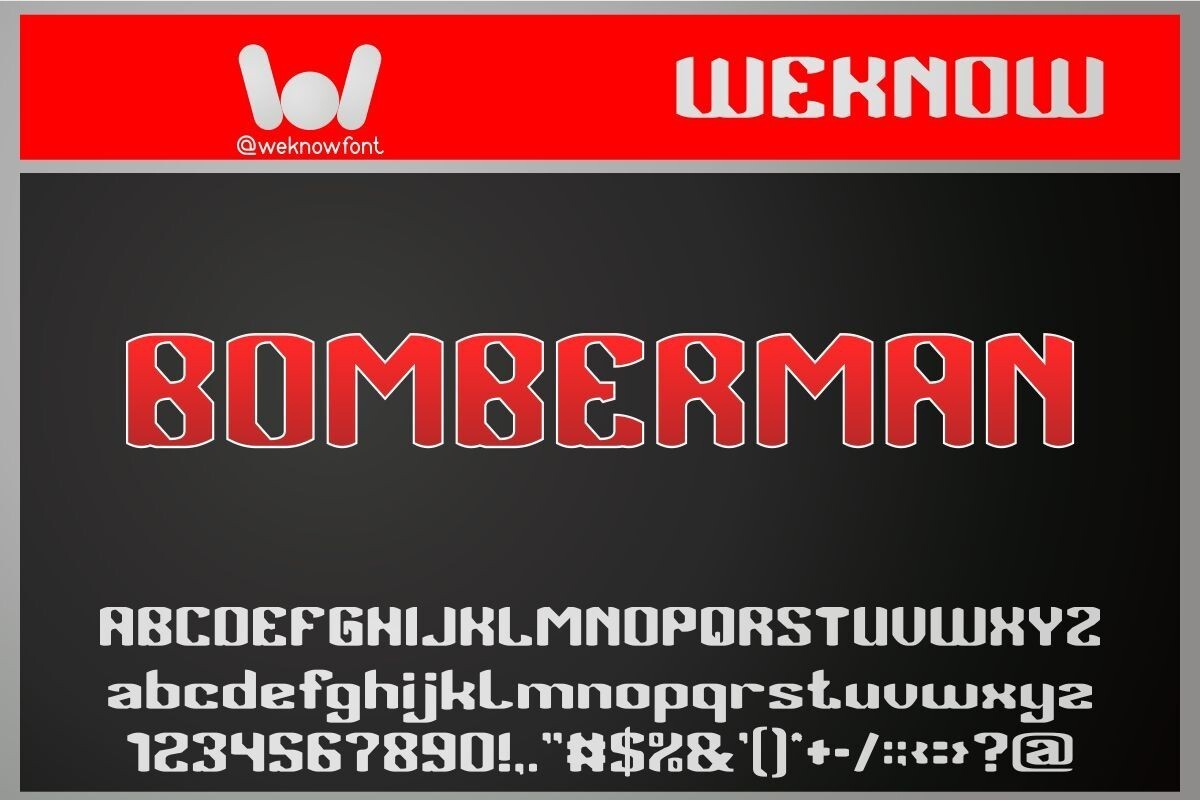 Font Bomberman