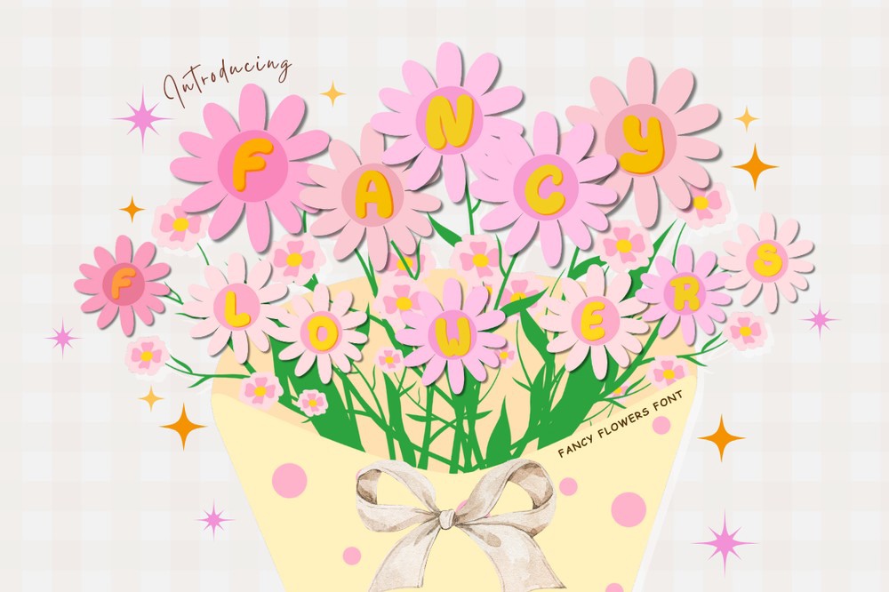 Font Fancy Flowers