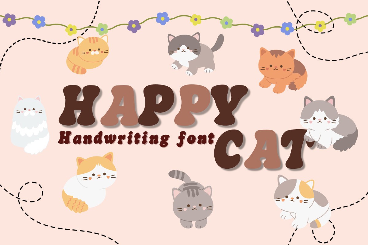 Font Happy Cat