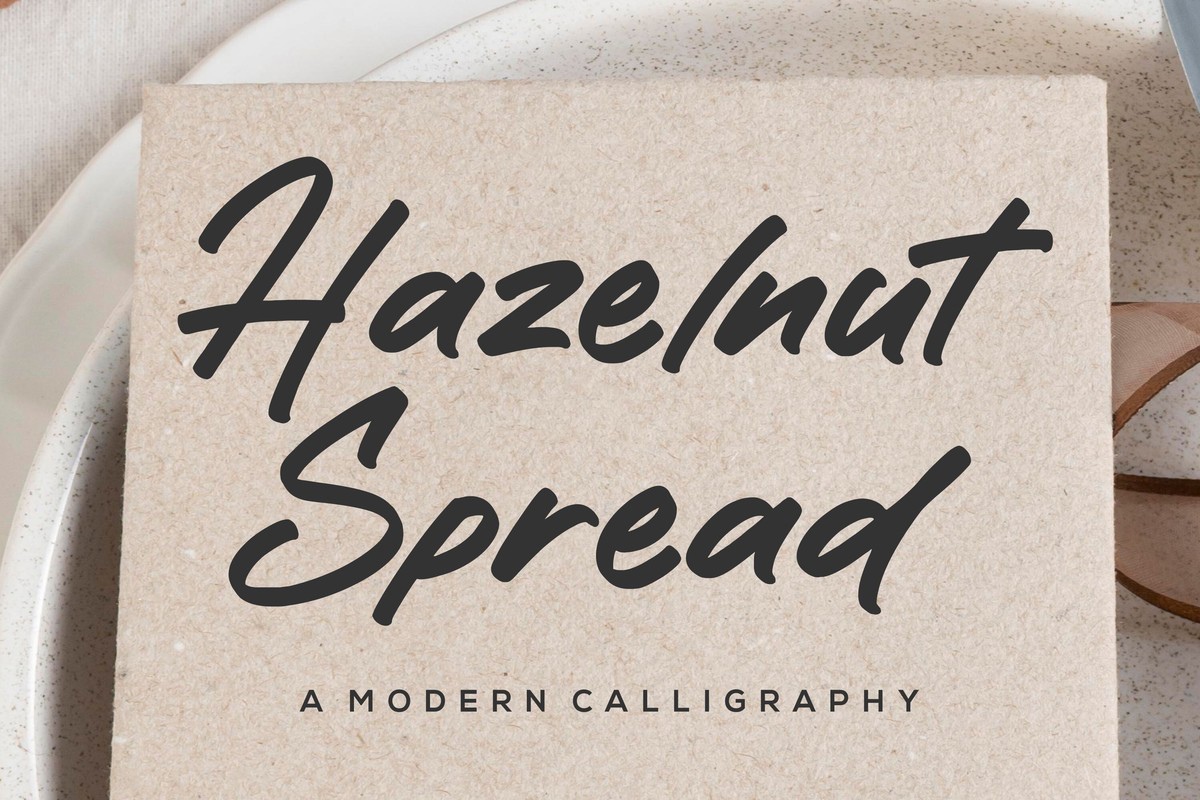 Font Hazelnut Spread
