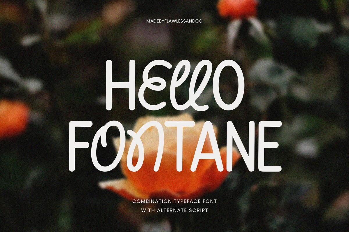 Font Hello Fontane