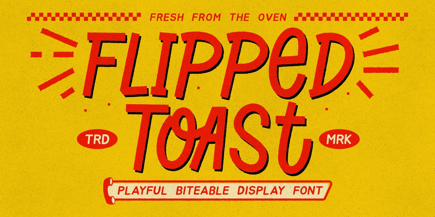 Font Flipped Toast