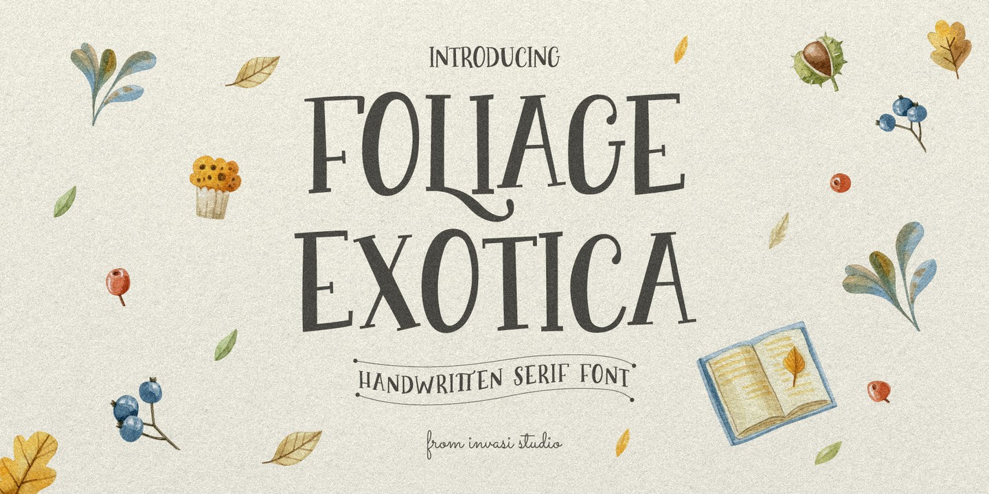Font Foliage Exotica