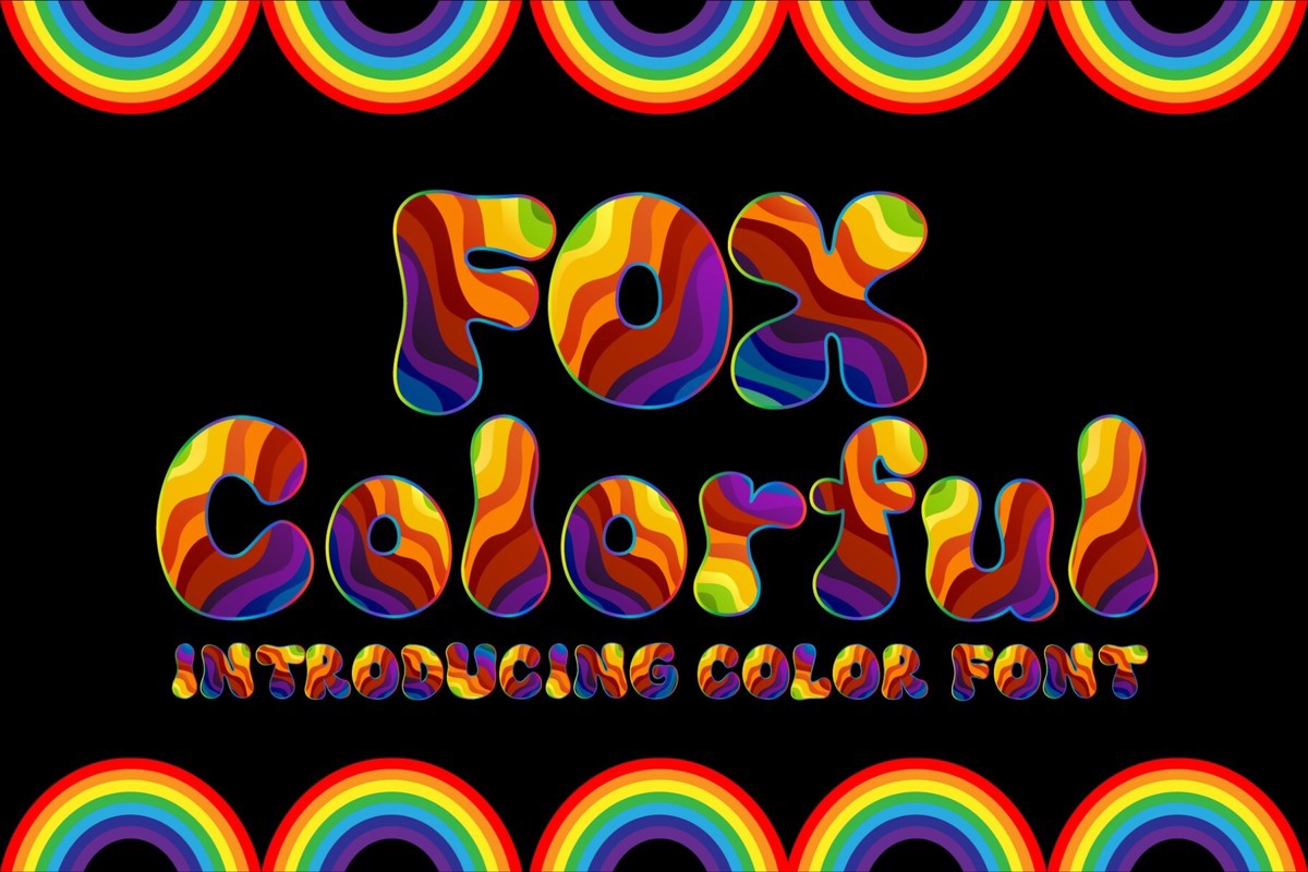 Font Fox Colorful