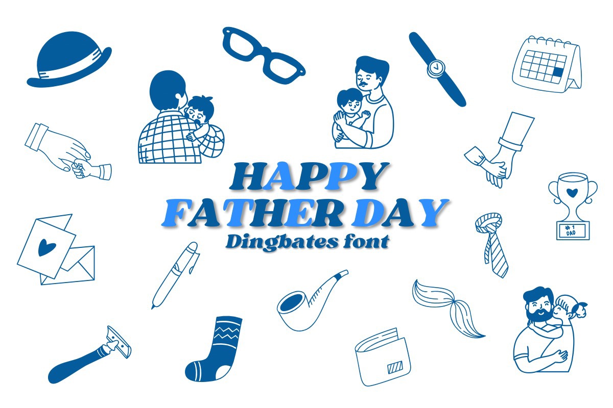 Font Happy Father Day