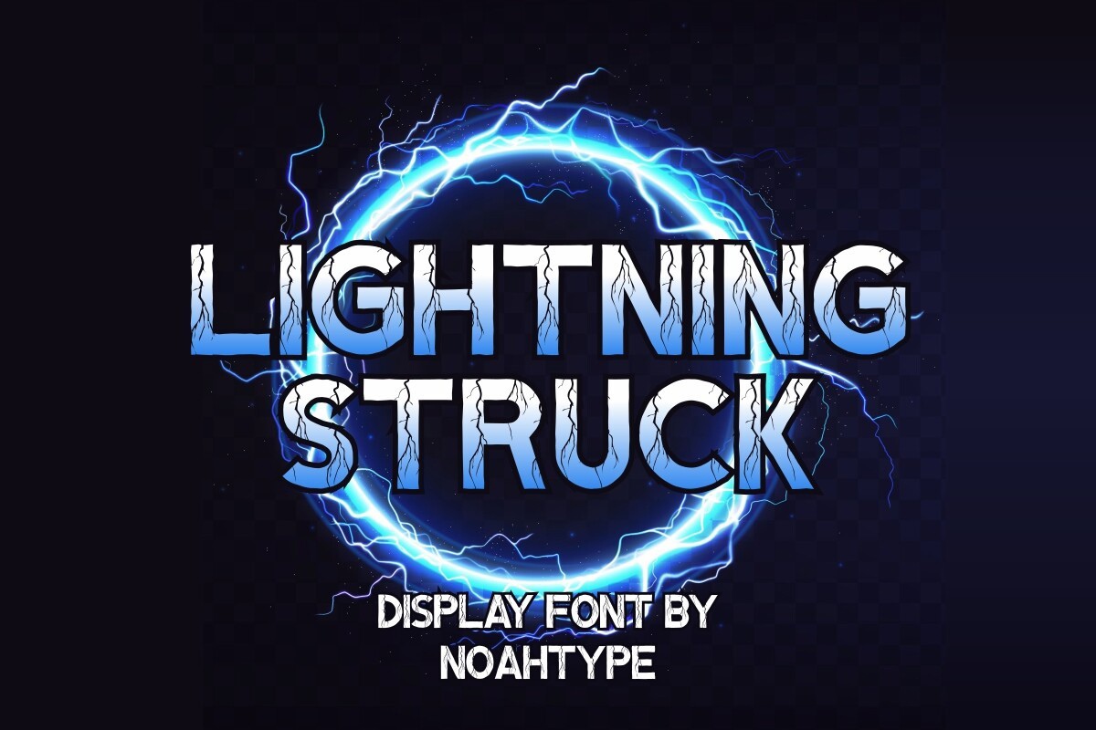 Font Lightning Struck