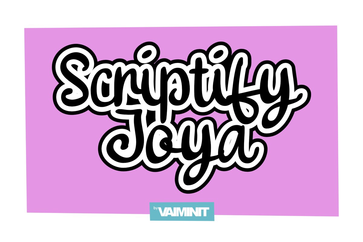 Font Scriptify Joya