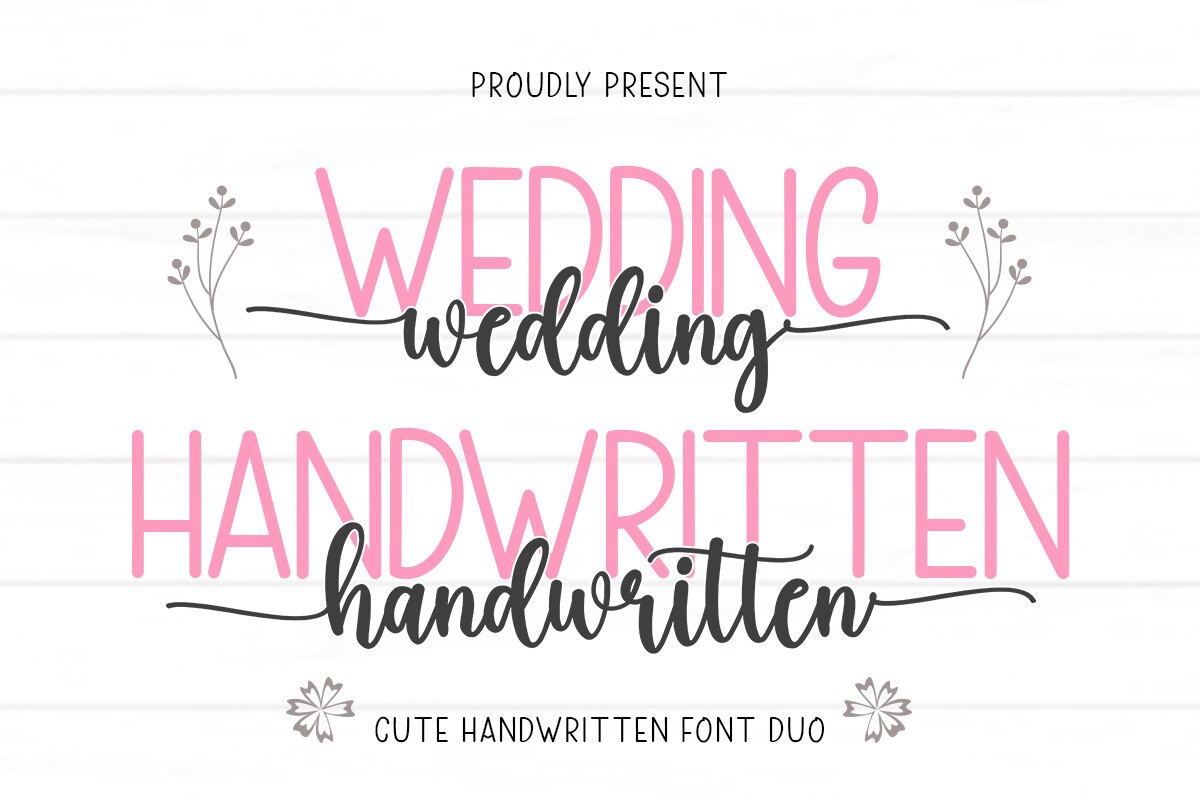 Font Wedding Handwritten