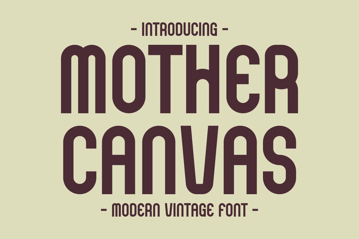 Font Mother Canvas