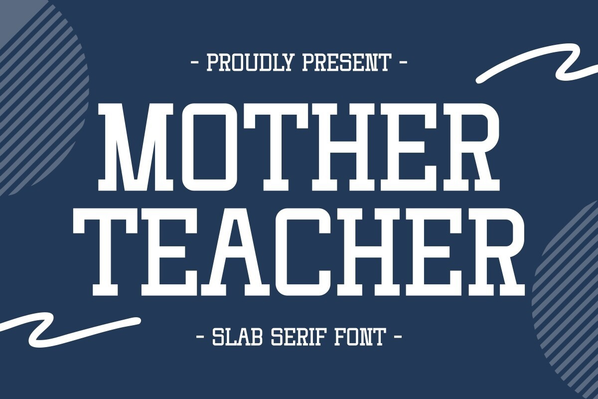 Font Mother Teacher