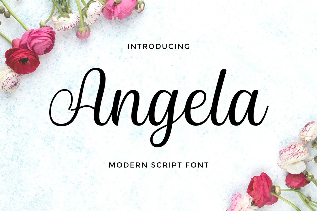 Font Angela Script