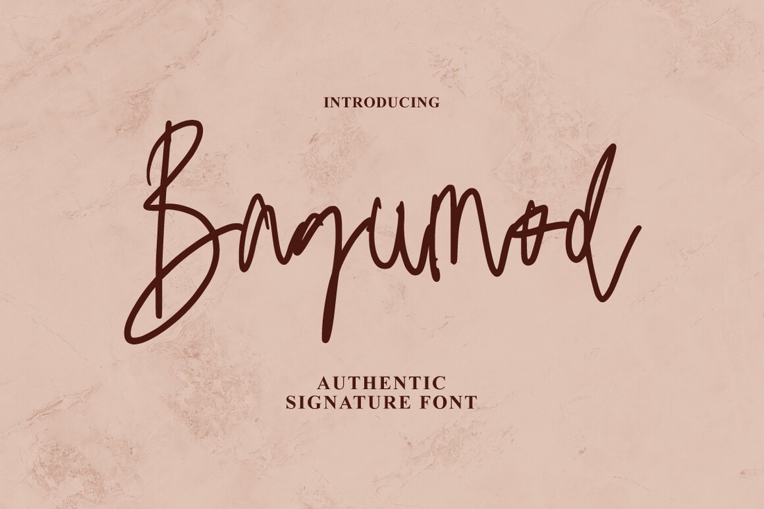 Font Bagumod Signature