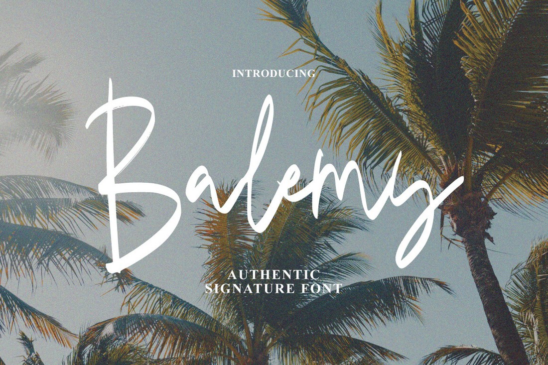 Font Balemy Signature