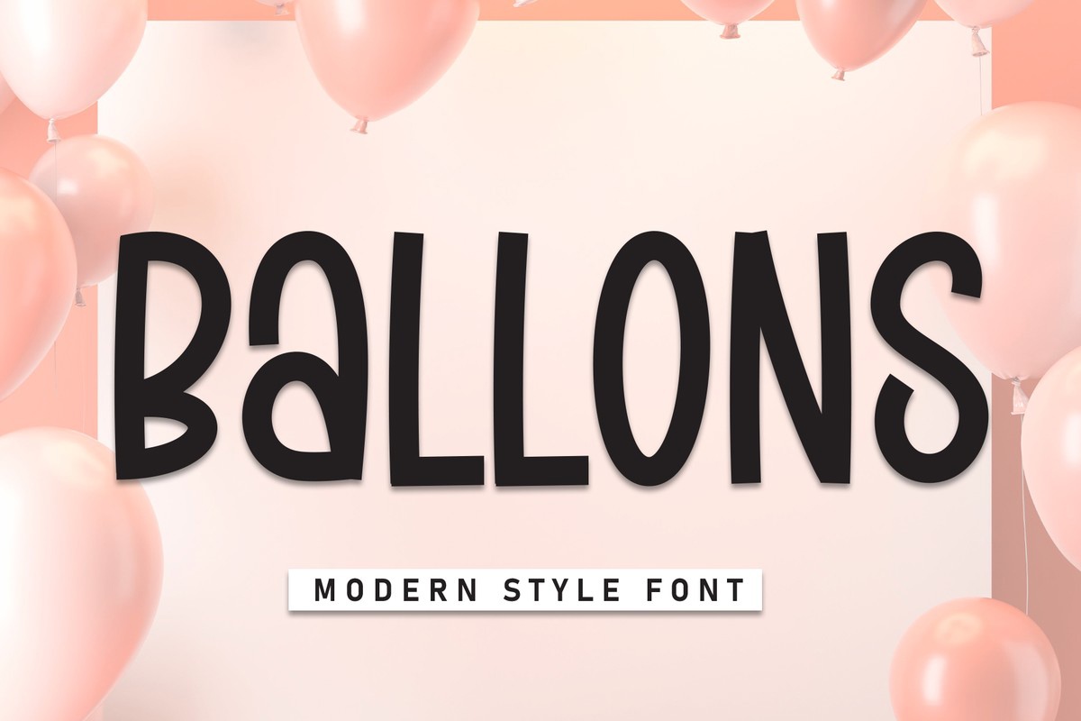 Font Ballons