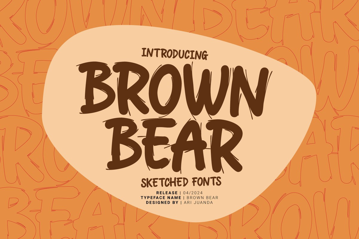 Font Brown Bear