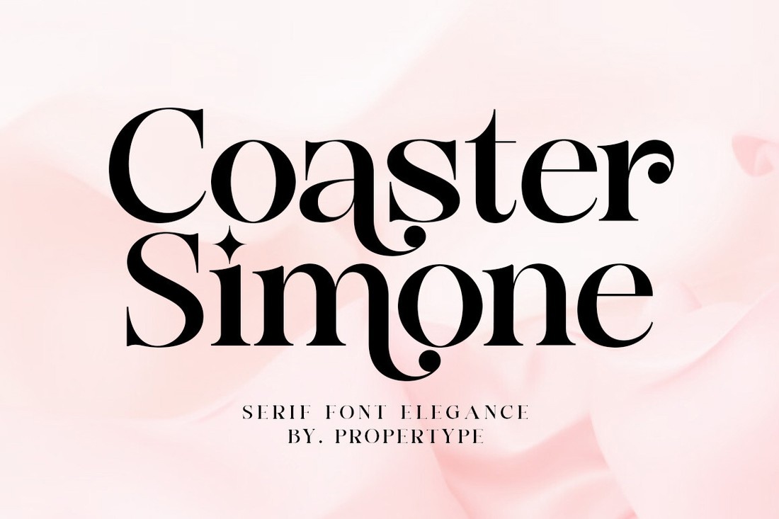 Font Coaster Simone