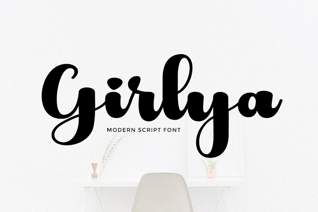 Font Girlya Script